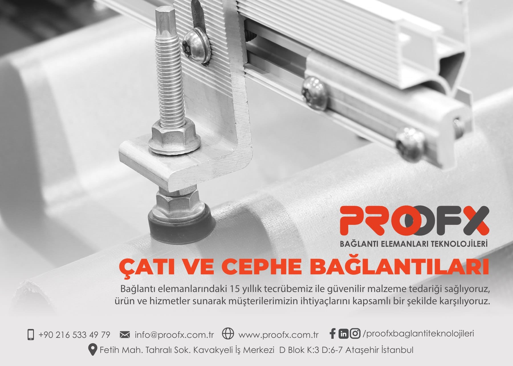 Proofx için hazırlanan dijital ilan görseli