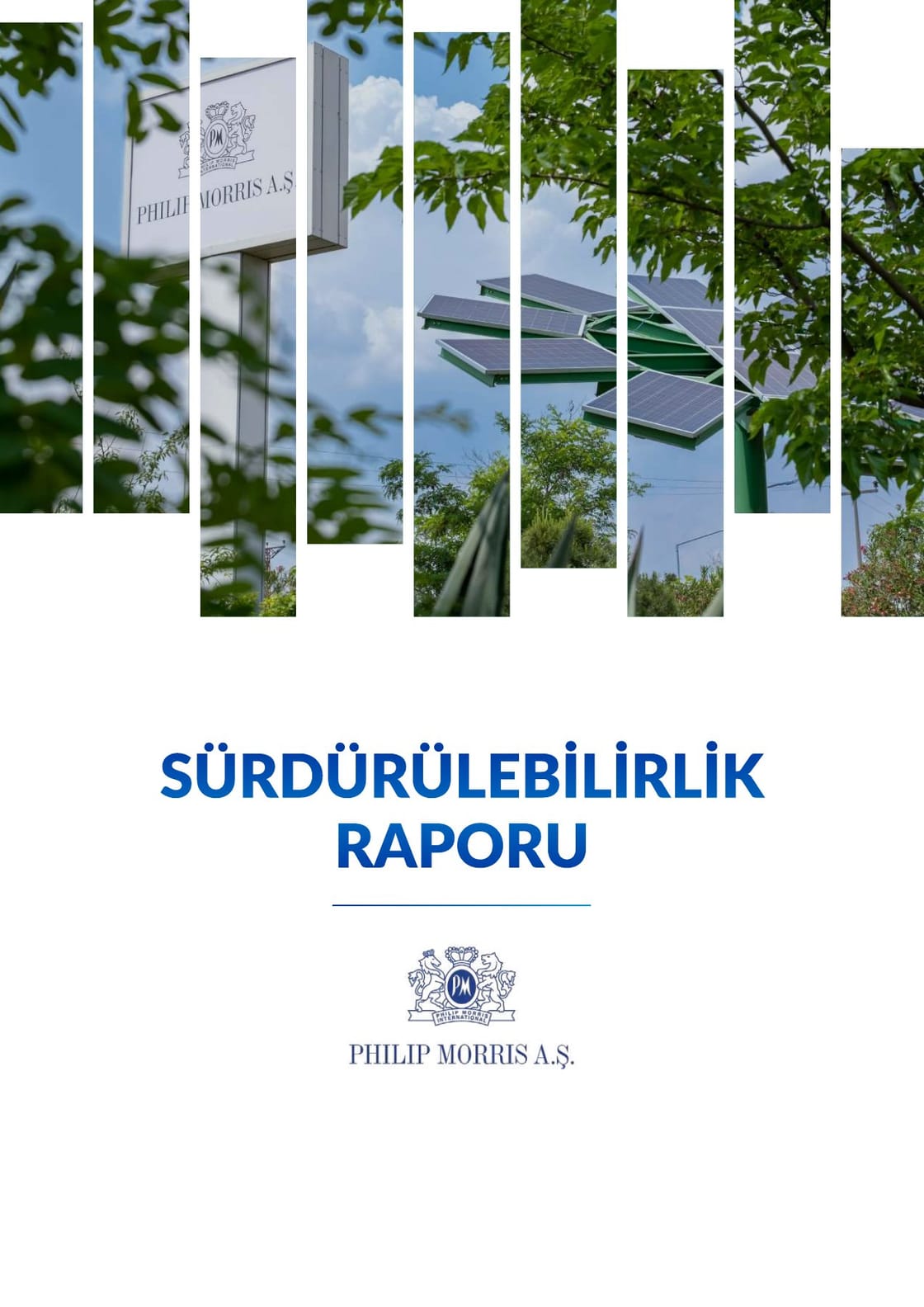 Cover design of the sustainability report