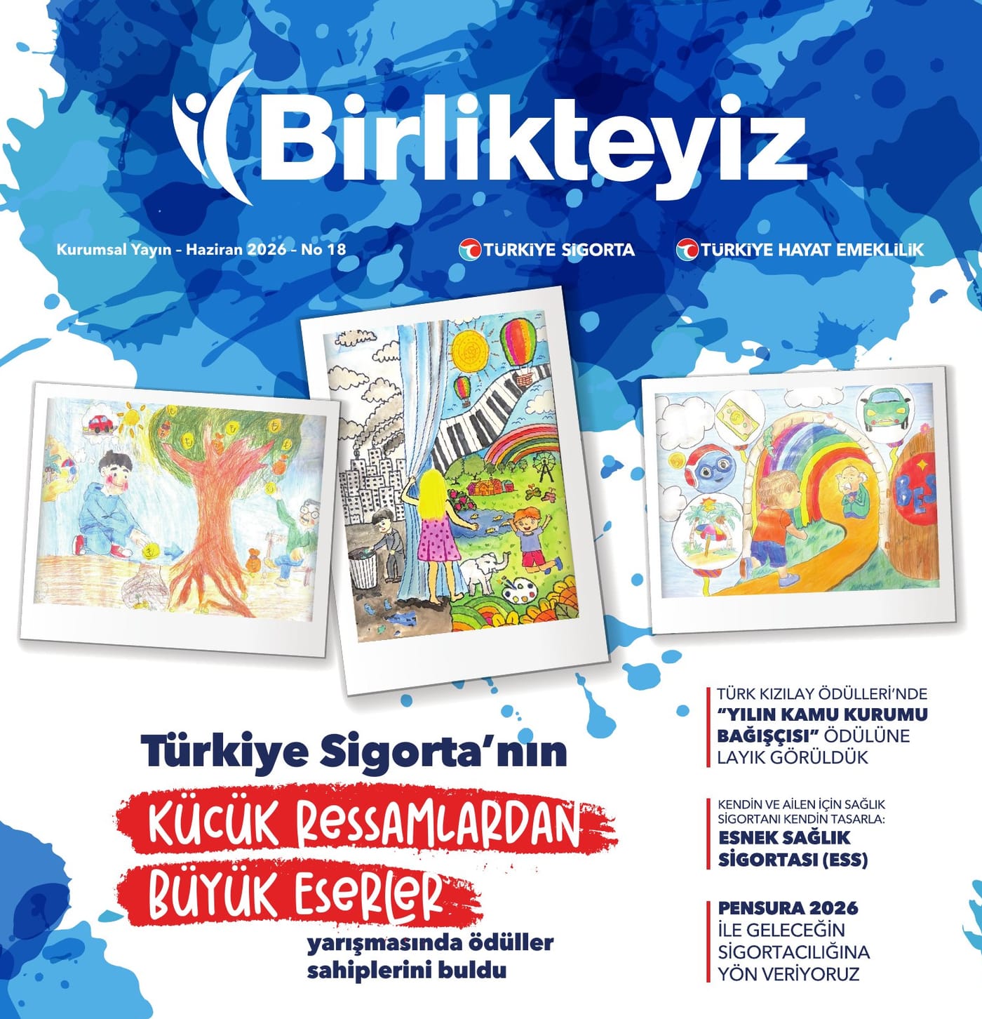 Birlikteyiz dergisinin kapak ve iç sayfa tasarımı